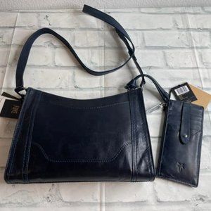 NWT FRYE NAVY LEATHER PURSE/WALLET